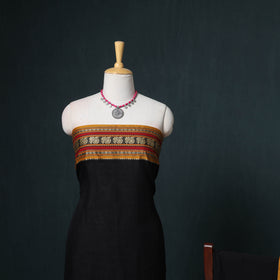 Dharwad Mercerised Cotton Plain Thread Border Unstitched Dress Material: Kurta, Bottom & Dupatta 40