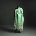 Kantha Hand Embroidered Khes Handwoven Cotton Dupatta 35