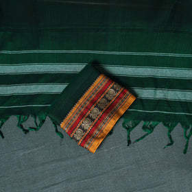 Dharwad Mercerised Cotton Plain Thread Border Unstitched Dress Material: Kurta, Bottom & Dupatta 41