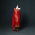 Dharwad Mercerised Cotton Plain Thread Border Unstitched Dress Material: Kurta, Bottom & Dupatta 43