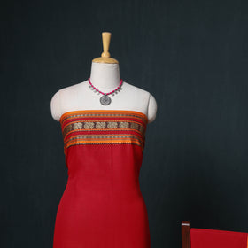 Dharwad Mercerised Cotton Plain Thread Border Unstitched Dress Material: Kurta, Bottom & Dupatta 43