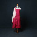 Pochampally Ikat Cotton Unstitched Dress Material: Kurta, Bottom with Dupatta 03
