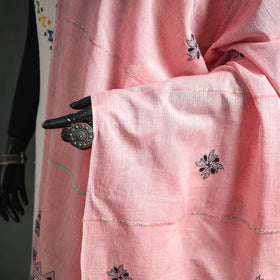 Kantha Hand Embroidered Khes Handwoven Cotton Dupatta 39