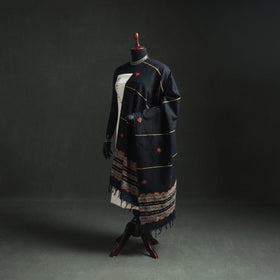 Kantha Hand Embroidered Khes Handwoven Cotton Dupatta 40