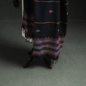 Kantha Hand Embroidered Khes Handwoven Cotton Dupatta 41