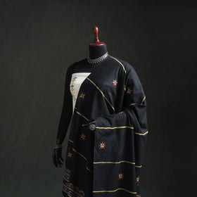 Kantha Hand Embroidered Khes Handwoven Cotton Dupatta 43