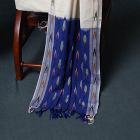 Pochampally Ikat Cotton Unstitched Dress Material: Kurta, Bottom with Dupatta 06