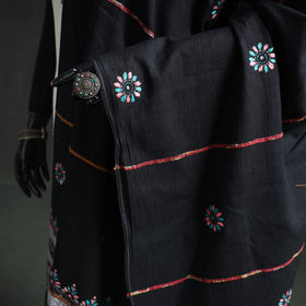 Kantha Hand Embroidered Khes Handwoven Cotton Dupatta 44