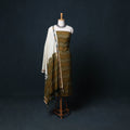 Pochampally Ikat Cotton Unstitched Dress Material: Kurta, Bottom with Dupatta 07