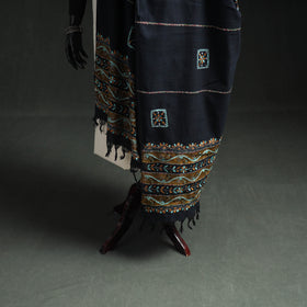 Kantha Hand Embroidered Khes Handwoven Cotton Dupatta 45