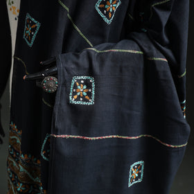 Kantha Hand Embroidered Khes Handwoven Cotton Dupatta 45