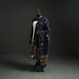 Kantha Hand Embroidered Khes Handwoven Cotton Dupatta 46