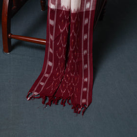 Pochampally Ikat Cotton Unstitched Dress Material: Kurta, Bottom with Dupatta 08