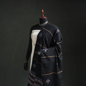 Kantha Hand Embroidered Khes Handwoven Cotton Dupatta 47