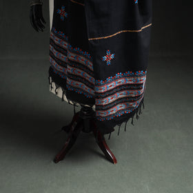 Kantha Hand Embroidered Khes Handwoven Cotton Dupatta 47