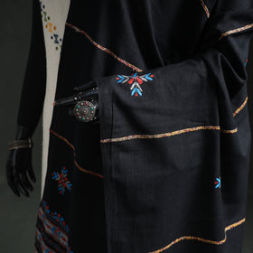 Kantha Hand Embroidered Khes Handwoven Cotton Dupatta 47