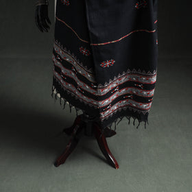 Kantha Hand Embroidered Khes Handwoven Cotton Dupatta 48