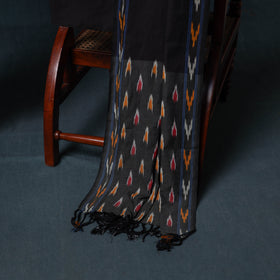 Pochampally Ikat Cotton Unstitched Dress Material: Kurta, Bottom with Dupatta 09