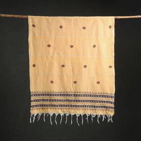 Kantha Hand Embroidered Khes Handwoven Cotton Dupatta 02
