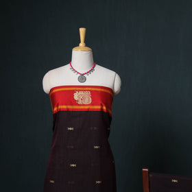 Dharwad Mercerised Cotton Plain Thread Border Unstitched Dress Material: Kurta, Bottom & Dupatta 52