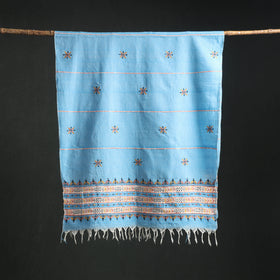 Kantha Hand Embroidered Khes Handwoven Cotton Dupatta 11