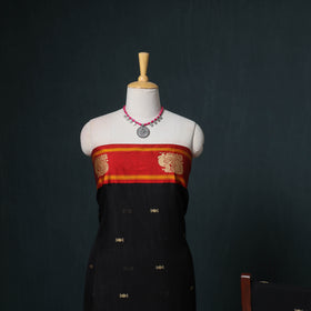 Dharwad Mercerised Cotton Plain Thread Border Unstitched Dress Material: Kurta, Bottom & Dupatta 54