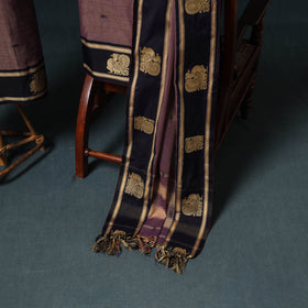 Dharwad Mercerised Cotton Plain Thread Border Unstitched Dress Material: Kurta, Bottom & Dupatta 55