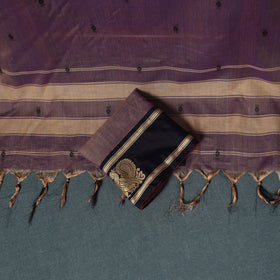 Dharwad Mercerised Cotton Plain Thread Border Unstitched Dress Material: Kurta, Bottom & Dupatta 55