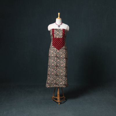 Patchwork Kalamkari Block Print Cotton Unstitched Kurta Material (2.5m) 26
