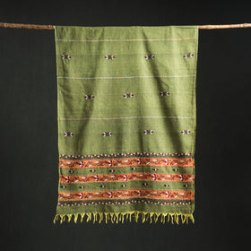 Kantha Hand Embroidered Khes Handwoven Cotton Dupatta 37
