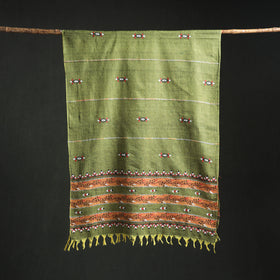 Kantha Hand Embroidered Khes Handwoven Cotton Dupatta 38