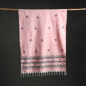 Kantha Hand Embroidered Khes Handwoven Cotton Dupatta 39