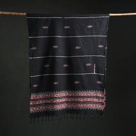 Kantha Hand Embroidered Khes Handwoven Cotton Dupatta 42