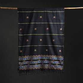 Kantha Hand Embroidered Khes Handwoven Cotton Dupatta 43