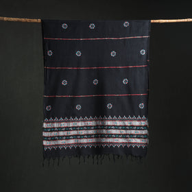 Kantha Hand Embroidered Khes Handwoven Cotton Dupatta 44