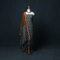 Pochampally Ikat Cotton Unstitched Dress Material: Kurta, Bottom with Dupatta 18