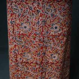 Pedana Hand Block Print Natural Dyed Cotton Kalamkari Unstitched Dress Material: Kurta with Dupatta 01
