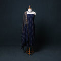 Pochampally Ikat Cotton Unstitched Dress Material: Kurta, Bottom with Dupatta 22