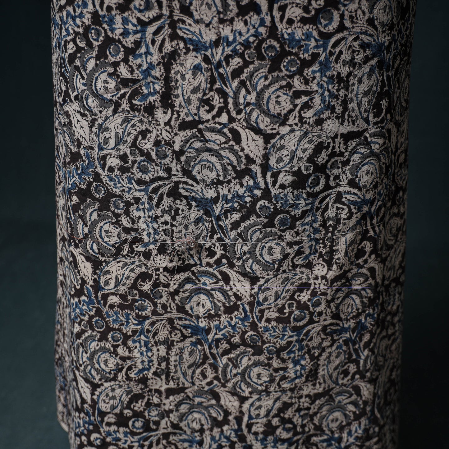 Pedana Hand Block Print Natural Dyed Cotton Kalamkari Unstitched Dress Material: Kurta with Dupatta 02