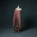 Pedana Hand Block Print Natural Dyed Cotton Kalamkari Unstitched Dress Material: Kurta with Dupatta 03