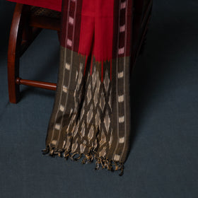 Pochampally Ikat Cotton Unstitched Dress Material: Kurta, Bottom with Dupatta 28