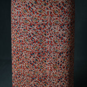 Pedana Hand Block Print Natural Dyed Cotton Kalamkari Unstitched Dress Material: Kurta with Dupatta 09