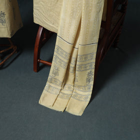Akola Hand Block Print Woolen Unstitched Dress Material: Kurta, Bottom with Dupatta 11