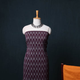 Pochampally Ikat Cotton Unstitched Dress Material: Kurta, Bottom with Dupatta 31