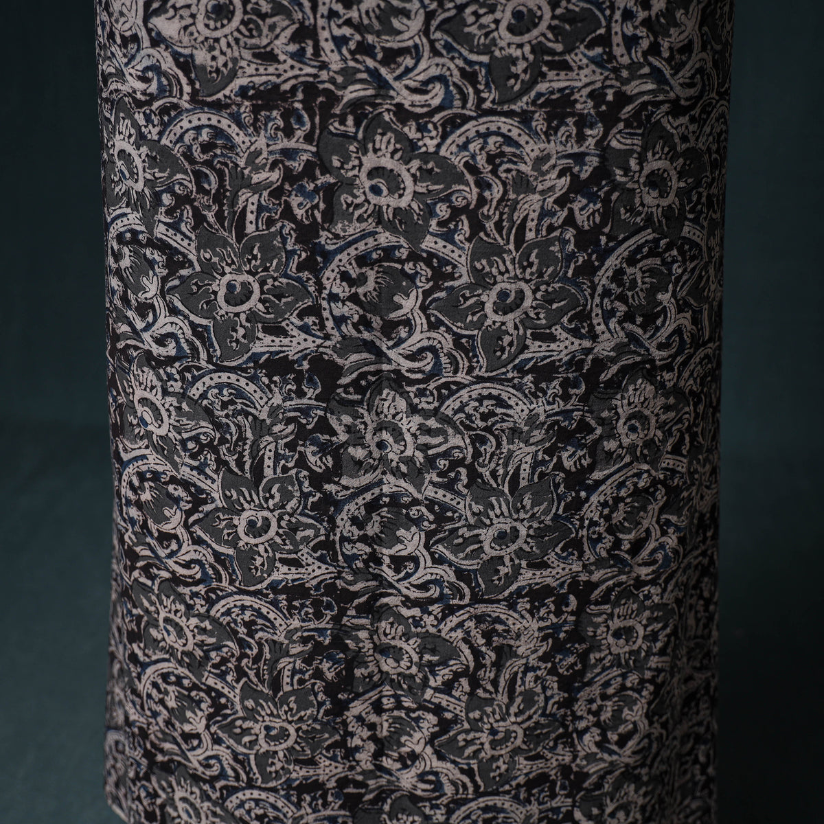 Pedana Hand Block Print Natural Dyed Cotton Kalamkari Unstitched Dress Material: Kurta with Dupatta 14
