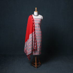 Pochampally Ikat 3pc Cotton Unstitched Dress Material 59