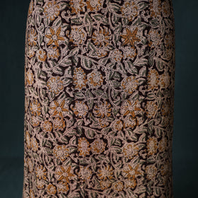Pedana Hand Block Print Natural Dyed Cotton Kalamkari Unstitched Dress Material: Kurta with Dupatta 16