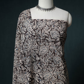 Pedana Hand Block Print Natural Dyed Cotton Kalamkari Unstitched Dress Material: Kurta with Dupatta 20
