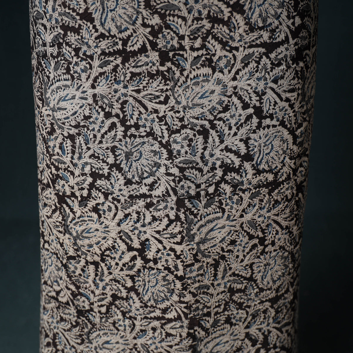 Pedana Hand Block Print Natural Dyed Cotton Kalamkari Unstitched Dress Material: Kurta with Dupatta 20