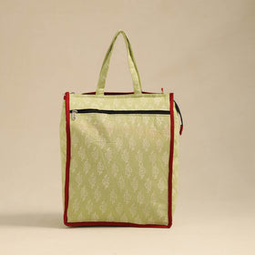 Yellow Handcrafted Cotton Shopping Hand Bag